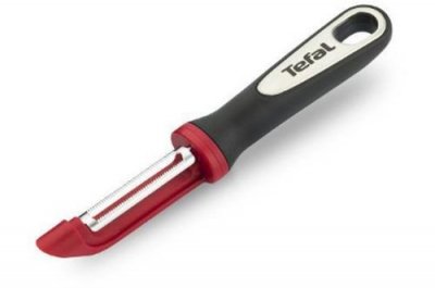 TEFAL  Eplucheur &agrave; peaux souples K2074014 noir et rouge
