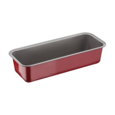 TEFAL  Moule &agrave; cake Delibake en acier - &Oslash; 30 cm - Rouge et gris