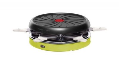 TEFAL  RE128012 Appareil &agrave; Raclette D&eacute;co Colormania 6 Coupelles