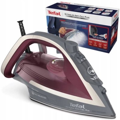 TEFAL  ultragliss anti-calc plus fv6840e0 fer &agrave; repasser fer &agrave; vapeur 2800 w violet, argent FV6840E0 