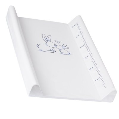 TEGA BABY  Matelas plan &agrave; langer luxe pour b&eacute;b&eacute; 48 X 70 cm Blanc Lapin