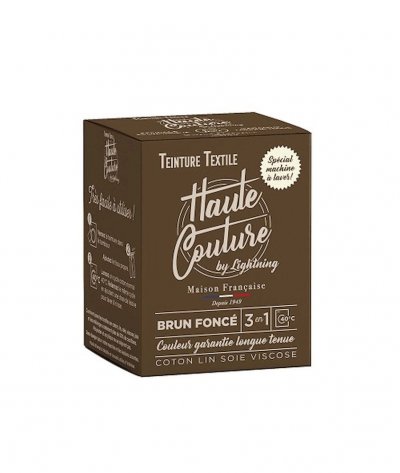 HAUTE COUTURE Teinture textile  brun fonc&eacute; 350g - Haute-couture