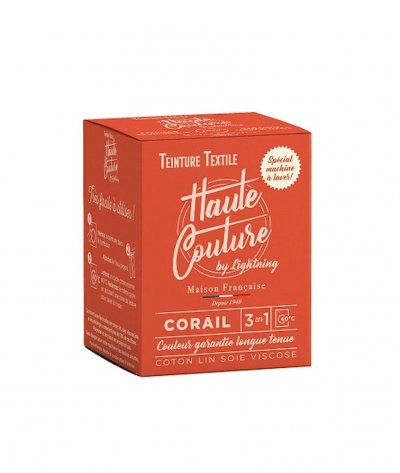 HAUTE COUTURE Teinture textile  corail 350g - Haute-couture