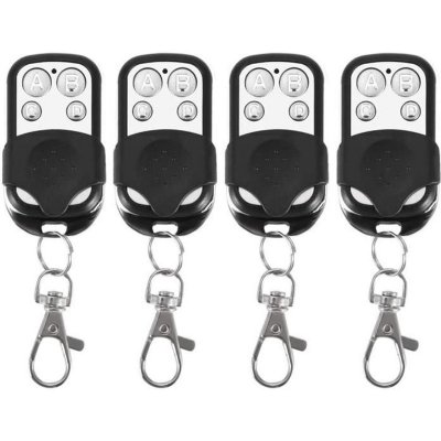 NON RENSEIGNE T&eacute;l&eacute;commande 4PCS universelle clonage sans fil fob cl&eacute; pour porte de garage 433MHZ jolly