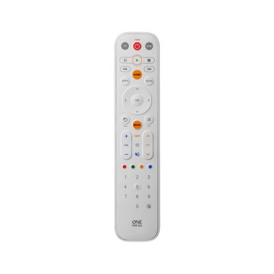 ONE FOR ALL T&eacute;l&eacute;commande Universelle EazyClean 2en1 - White