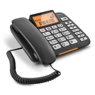 GIGASET T&eacute;l&eacute;phone filaire  DL580 Noir
