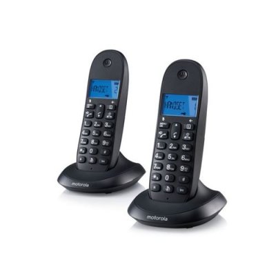MOTOROLA T&eacute;l&eacute;phone fixe  C1002LB Duo LCD DECT