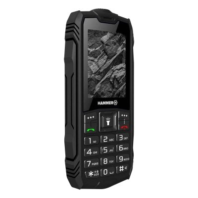 HAMMER T&eacute;l&eacute;phone Incassable Noir Rock, Armature Design et Raffin&eacute;e avec Etanch&eacute;it&eacute; IP68