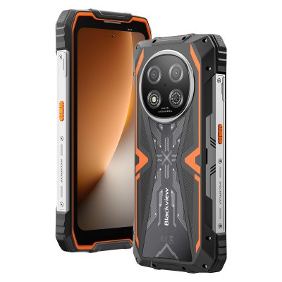  T&eacute;l&eacute;phone Portable 5G - BLACKVIEW - ROCK 2 - Incassable - 6.67 120Hz - 15000mAh - Orange