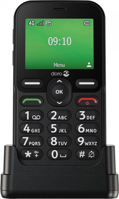 T&eacute;l&eacute;phone portable basique doro leva e10 2,4 4g nano sim noir