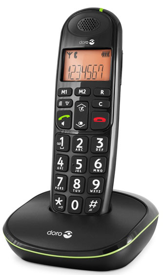 DORO T&eacute;l&eacute;phone sans fil  PE 100W NOIR