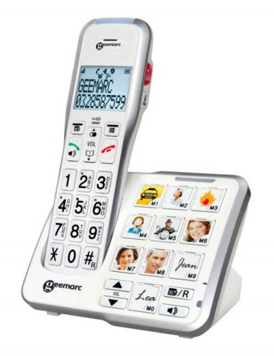 T&eacute;l&eacute;phone sans fil senior geemarc amplidect 595 photo (son ultra amplifi&eacute;)