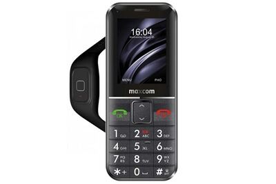 MAXCOM T&eacute;l&eacute;phones sans fil senior  mm735bb avec bracelet sos