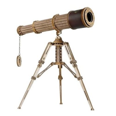 ROBOTIME T&eacute;lescope Pirate De Puzzle M&eacute;canique En Bois  3d