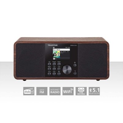 TELESTAR  DIRA S 24i Portable Num&eacute;rique Noir, Bois