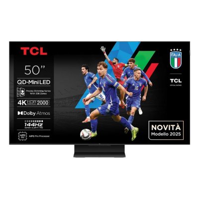 TCL T&eacute;l&eacute;viseur 50C7K QLED 4K Ultra HD 50 pouces Smart TV Google TV Wifi