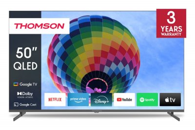 THOMSON T&eacute;l&eacute;viseur Google Ultra HD 4K QLED 50""  50QG4S14