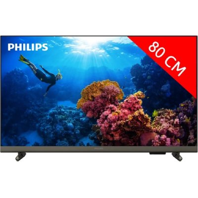 PHILIPS T&eacute;l&eacute;viseur HD Led 80 cm  BRUN 32PHS6808/12