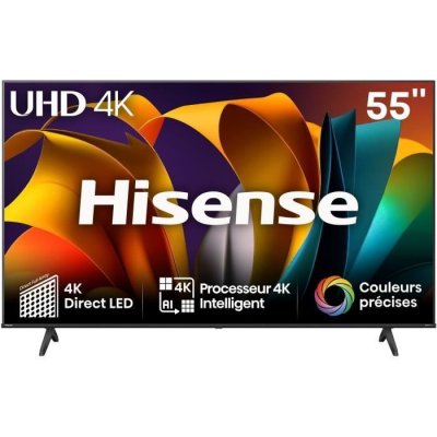 HISENSE T&eacute;l&eacute;viseur intelligent  55A6N 55"" DLED UltraHD 4K Dolby Vision VIDAA