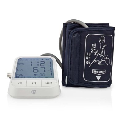 NEDIS Tensiom&egrave;tre Connect&eacute; Bluetooth SmartLife avec Ecran LCD HD 4.3"" Blanc