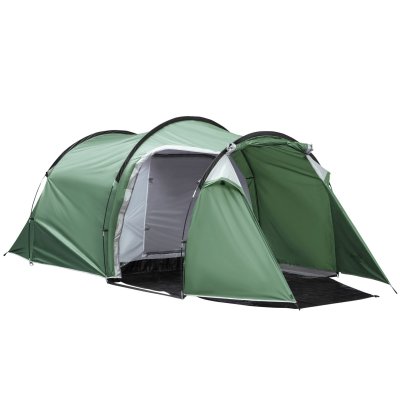 OUTSUNNY Tente de camping 2-3 pers. fibre verre polyester PE