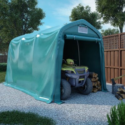VIDAXL Tente de garage PVC 2,4x3,6 m Vert