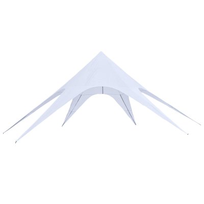 OUTSUNNY Tente de jardin XXL dim. 10L x 10l x 4H m blanc