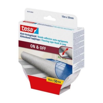 TESA  ruban adh&eacute;sif double-face sp&eacute;cial auto-agrippant - 10m x 50mm