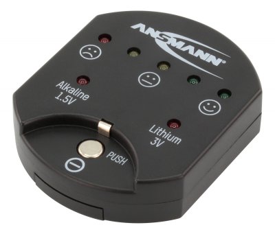 ANSMANN Testeur de piles boutons pour piles bouton alcalines et lithium