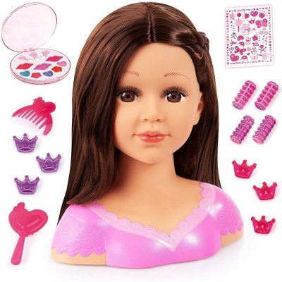 BAYER T&ecirc;te &agrave; coiffer  DESIGN - Charlene - Super Model brune avec maquillage