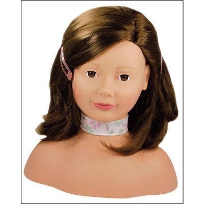 GOTZ T&ecirc;te &agrave; coiffer et &agrave; maquiller - cheveux bruns