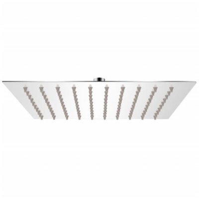 VIDAXL T&ecirc;te de douche plongeante carr&eacute;e en acier inoxydable 20x20 cm