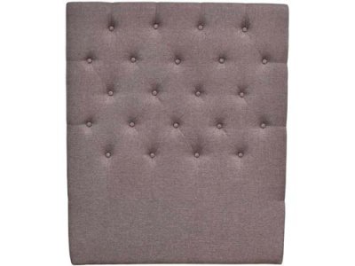 HABITAT ET JARDIN T&ecirc;te de lit capitonn&eacute;e ""D&eacute;co"" - 99 cm - Taupe - En tissu