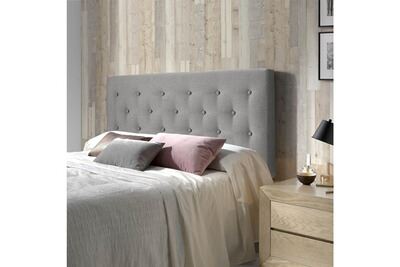 MARCKONFORT T&ecirc;te de lit capitonn&eacute;e scandinave oslo gris 140x100 oslo gris 140x100