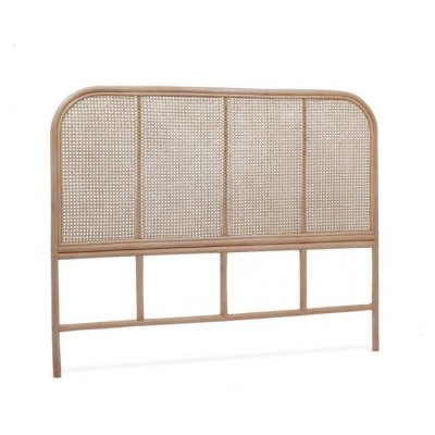 SWEEEK T&ecirc;te de lit en rotin naturel et cannage. L 140 x p3 x h110cm