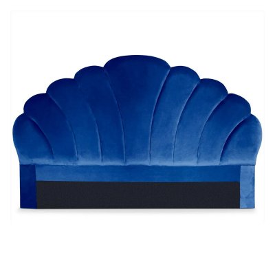 MENZZO T&ecirc;te de lit Mermaid 180 cm Velours Bleu