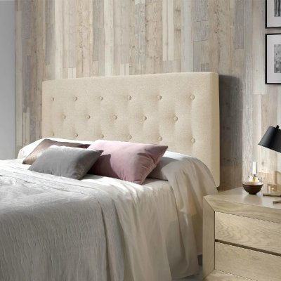MARCKONFORT T&ecirc;te de lit oslo beige 140x100 ( 60 sans pieds)