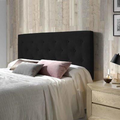 MARCKONFORT T&ecirc;te de lit oslo gris anthracite 150x100 ( 60 sans pieds)