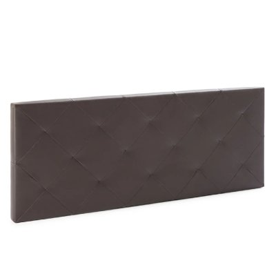 MARCKONFORT T&ecirc;te de lit Rombo 140x60 cm Chocolat, rembourr&eacute;e de Mousse - chocolat