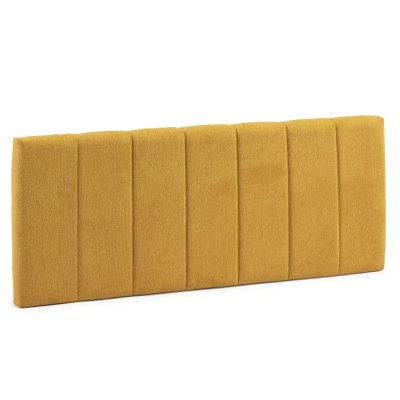 MARCKONFORT T&ecirc;te de lit tapiss&eacute;e Creta 160x60cm Couleur Moutarde - moutarde