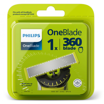 T&ecirc;te de rasoir PHILIPS One Blade Pack 1 lame 360 Multicolore Philips