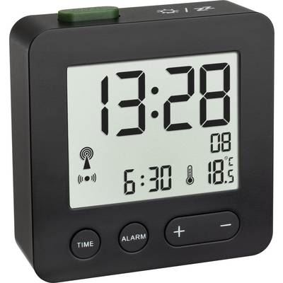  TFA Dostmann 60.2545.01 radiopilot&eacute;(e) R&eacute;veil noir Heures de r&eacute;veil 1