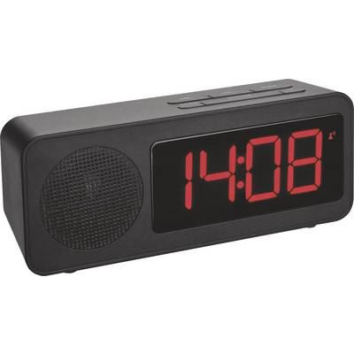 TFA  Dostmann 60.2546.01 radiopilot&eacute;(e) R&eacute;veil noir Heures de r&eacute;veil 1