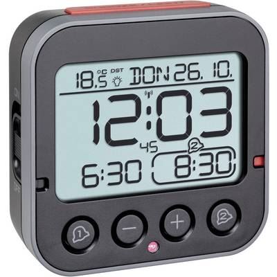 TFA  Dostmann 60.2550.01 radiopilot&eacute;(e) R&eacute;veil noir Heures de r&eacute;veil 2