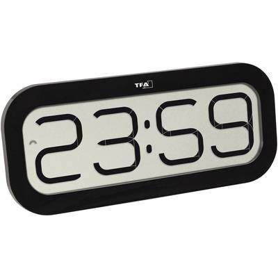 TFA Dostmann 60.4514.01 radiopilot&eacute;(e) Horloge murale 28 mm x 321 mm x 140 mm noir