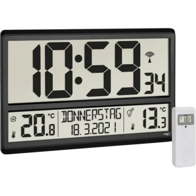 TFA DOSTMANN  60.4521.01 Xl Digital Alarm Clock Noir