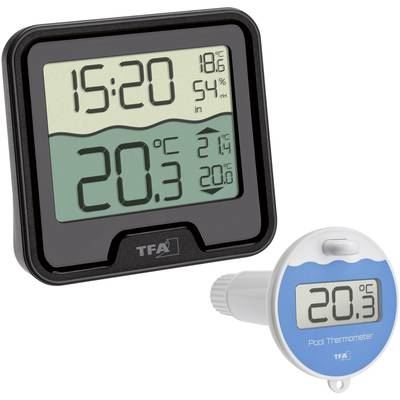 TFA DOSTMANN TFA-Dostmann Marbella 30.3066.01 Thermom&egrave;tre de Piscine sans Fil Noir