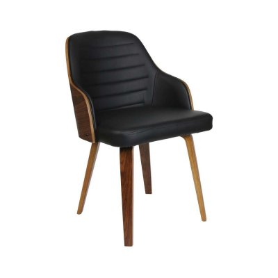 The Home Deco Factory - Chaise en bois et polyur&eacute;thane Nash