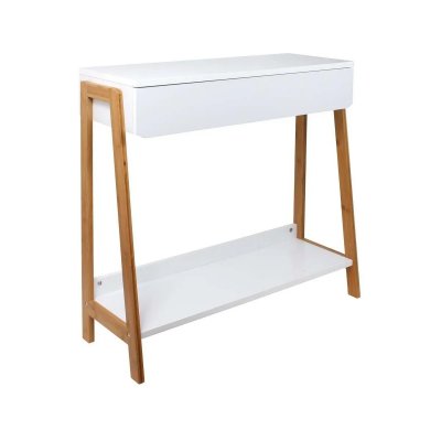 The Home Deco Factory - Console scandinave en bois avec tiroir Ida