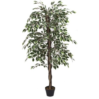 THE HOME DECO FACTORY  - Plante artificielle feuillage panach&eacute; 160 cm